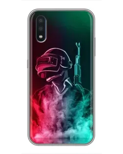 Чохол для Samsung Galaxy M10 (M105) з картинкою «PUBG — вогняний воїн»