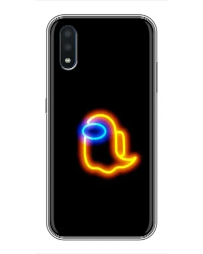 Чехол для Samsung Galaxy M10 (M105) с картинкой «Among Us неоновое сияние»