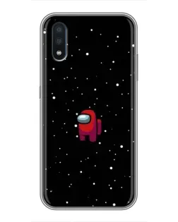 Чехол для Samsung Galaxy M10 (M105) с картинкой «Красный Among Us»