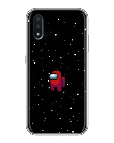 Чехол для Samsung Galaxy M10 (M105) с картинкой «Красный Among Us»