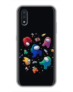Чехол для Samsung Galaxy M10 (M105) с картинкой «Among Us космос»