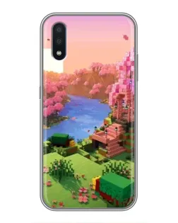 Чехол для Samsung Galaxy M10 (M105) с картинкой «Розовое дерево Minecraft»