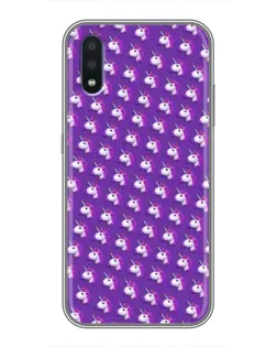 Чохол для Samsung Galaxy M10 (M105) з картинкою «Єдинороги на фіолетовому»
