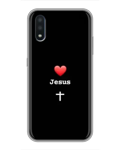 Чохол для Samsung Galaxy M10 (M105) з картинкою «Серце - Jesus»