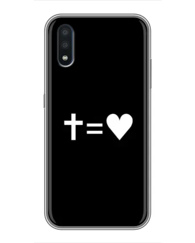 Чохол для Samsung Galaxy M10 (M105) з картинкою «Хрест та Серце»