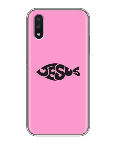 Чохол для Samsung Galaxy M10 (M105) з картинкою «Рожевий символ Jesus»