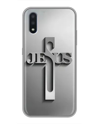 Чохол для Samsung Galaxy M10 (M105) з картинкою «Металевий хрест Jesus» Чохол для Samsung Galaxy M10 (M105) з картинкою «Металевий хрест Jesus»