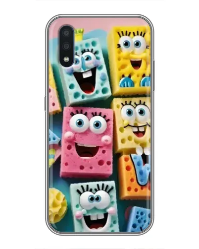 Чохол для Samsung Galaxy M10 (M105) з картинкою «Кольорові губки»