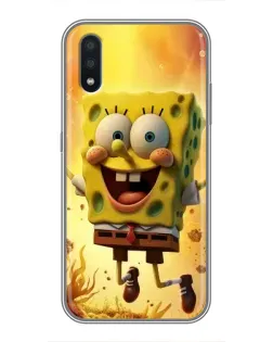 Чохол для Samsung Galaxy M10 (M105) з картинкою «Губка Боб стрибає»