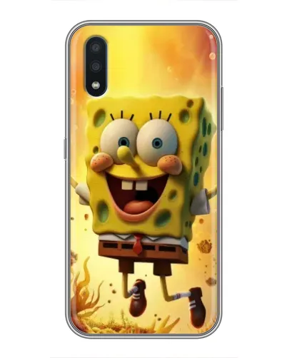 Чохол для Samsung Galaxy M10 (M105) з картинкою «Губка Боб стрибає»