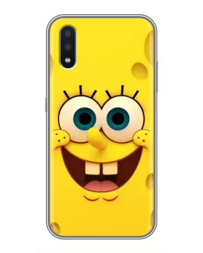 Чохол для Samsung Galaxy M10 (M105) з картинкою «Губка Боб посмішка»