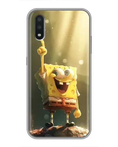 Чохол для Samsung Galaxy M10 (M105) з картинкою «Сяючий Спанч Боб»
