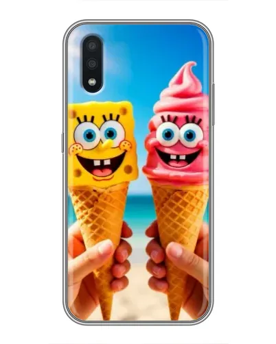 Чохол для Samsung Galaxy M10 (M105) з картинкою «Спанч Боб морозиво»