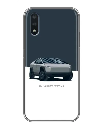 Чохол для Samsung Galaxy M10 (M105) з картинкою «Сріблястий Cybertruck Tesla»
