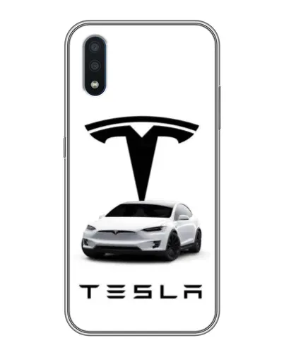 Чохол для Samsung Galaxy M10 (M105) з картинкою «Tesla White Style»