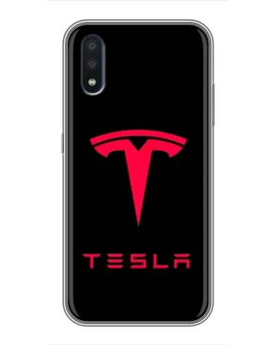 Чохол для Samsung Galaxy M10 (M105) з картинкою «Tesla Red Logo»