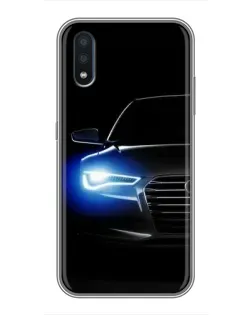 Чохол для Samsung Galaxy M10 (M105) з картинкою «Неоновий погляд Audi»