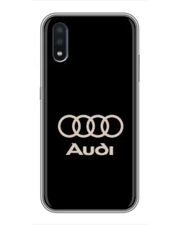 Чохол для Samsung Galaxy M10 (M105) з картинкою «Audi — золотий логотип»