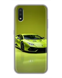 Чохол для Samsung Galaxy M10 (M105) з картинкою «Салатовий Lamborghini Huracan»