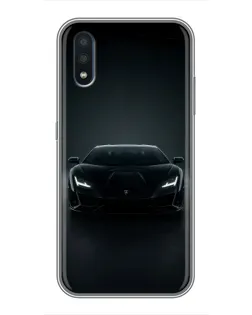 Чохол для Samsung Galaxy M10 (M105) з картинкою «Чорний Lamborghini Aventador»