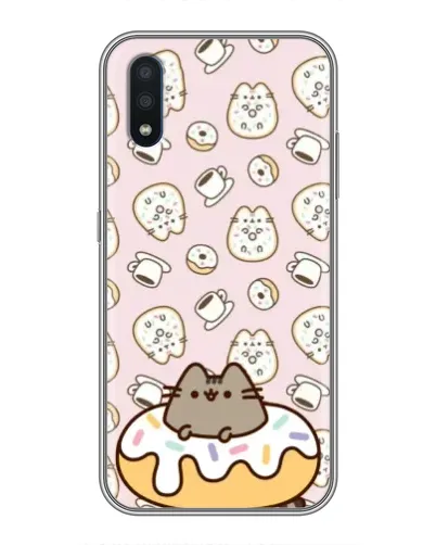Чохол для Samsung Galaxy M10 (M105) з картинкою «Пушин на пончику»