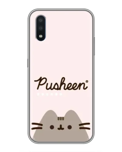 Чохол для Samsung Galaxy M10 (M105) з картинкою «Pusheen логотип»