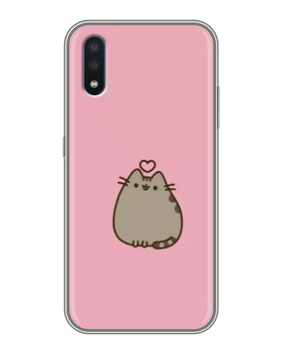 Чохол для Samsung Galaxy M10 (M105) з картинкою «Pusheen серце»