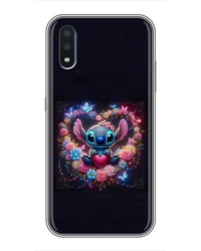 Чохол для Samsung Galaxy M10 (M105) з картинкою «Stitch у квітах»