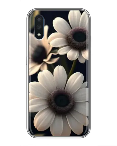 Чохол для Samsung Galaxy M10 (M105) з картинкою «Білі маргаритки макро»