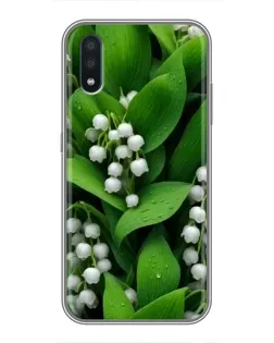 Чохол для Samsung Galaxy M10 (M105) з картинкою «Конвалії в зелені»