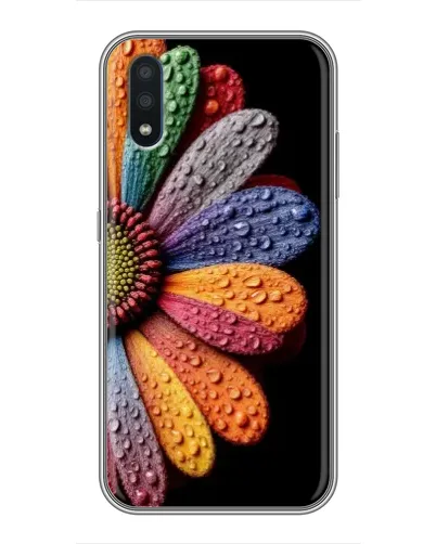Чохол для Samsung Galaxy M10 (M105) з картинкою «Райдужна квітка»