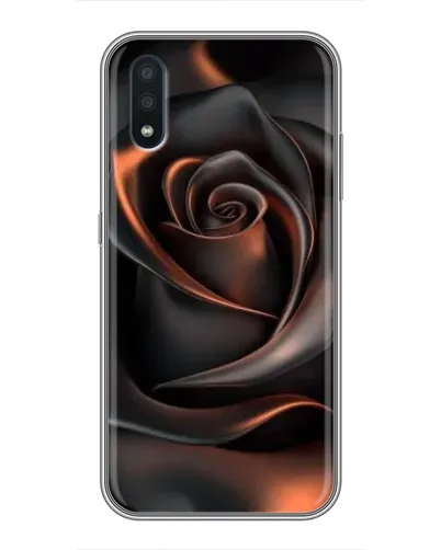 Чохол для Samsung Galaxy M10 (M105) з картинкою «Шовкова чорна троянда»