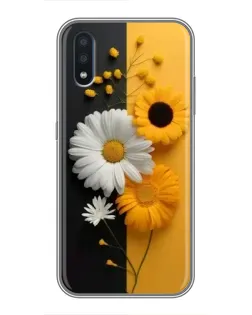Чохол для Samsung Galaxy M10 (M105) з картинкою «Соняшник та ромашка»