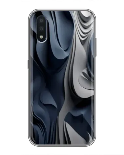 Чохол для Samsung Galaxy M10 (M105) з картинкою «Об'ємні сині складки» Чохол для Samsung Galaxy M10 (M105) з картинкою «Об'ємні сині складки»