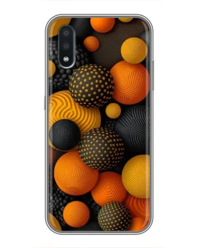 Чохол для Samsung Galaxy M10 (M105) з картинкою «Об'ємні помаранчеві сфери» Чохол для Samsung Galaxy M10 (M105) з картинкою «Об'ємні помаранчеві сфери»