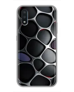Чохол для Samsung Galaxy M10 (M105) з картинкою «Об'ємна темна решітка»