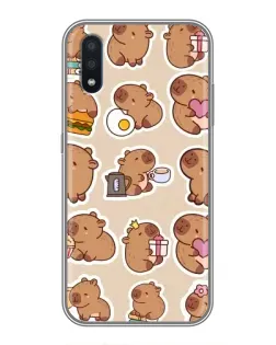 Чохол для Samsung Galaxy M10 (M105) з картинкою «Капібари паттерн»