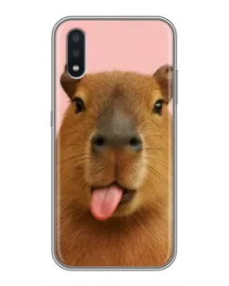 Чохол для Samsung Galaxy M10 (M105) з картинкою «Капібара з язиком»