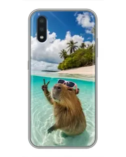 Чохол для Samsung Galaxy M10 (M105) з картинкою «Капібара на морі»