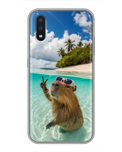 Чохол для Samsung Galaxy M10 (M105) з картинкою «Капібара на морі» Чохол для Samsung Galaxy M10 (M105) з картинкою «Капібара на морі»