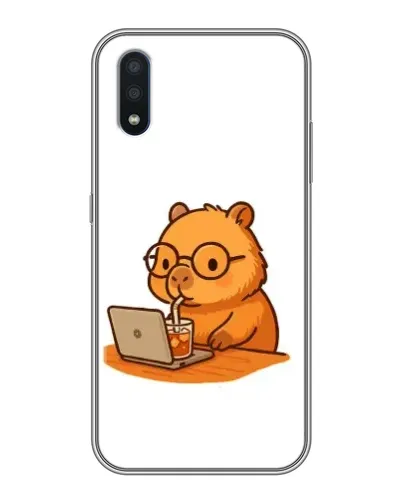 Чохол для Samsung Galaxy M10 (M105) з картинкою «Капібара з ноутбуком» Чохол для Samsung Galaxy M10 (M105) з картинкою «Капібара з ноутбуком»