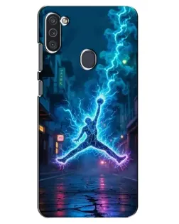 Чехол для Samsung Galaxy M11 с картинкой «Jordan Gold Jumpman»