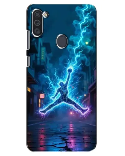 Чохол для Samsung Galaxy M11 з картинкою «Jordan Gold Jumpman»
