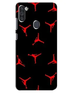 Чехол для Samsung Galaxy M11 с картинкой «Jordan Red Pattern»