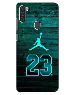 Чохол для Samsung Galaxy M11 з картинкою «Jordan Cyan 23»