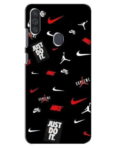 Чохол для Samsung Galaxy M11 з картинкою «Nike Mix Pattern»