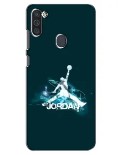 Чохол для Samsung Galaxy M11 з картинкою «Jordan Blue Fire»