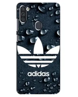 Чехол для Samsung Galaxy M11 с картинкой «Adidas Trefoil Blue»