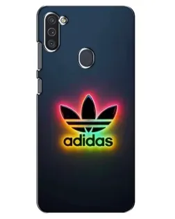 Чохол для Samsung Galaxy M11 з картинкою «Неоновий Adidas»