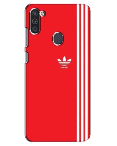 Чохол для Samsung Galaxy M11 з картинкою «Червоний мінімалізм Adidas»